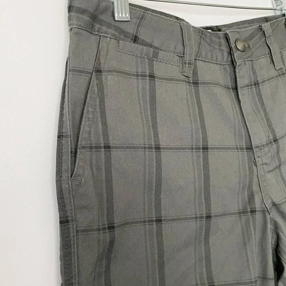 Quiksilver Gray Plaid Hybrid Shorts - Picture 4 of 13